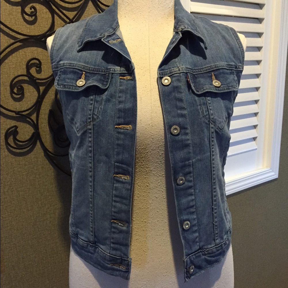 Levi's Blue Denim Vest